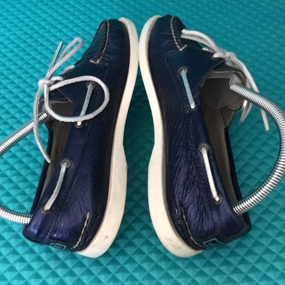 SPERRY Women Top Sider Metallic Boat Blue Shoes | 8.5 - Picture 10 of 13
